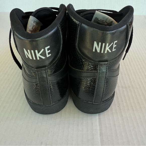 Nike Black High Top Sneakers Size 8.5 - Picture 5 of 12